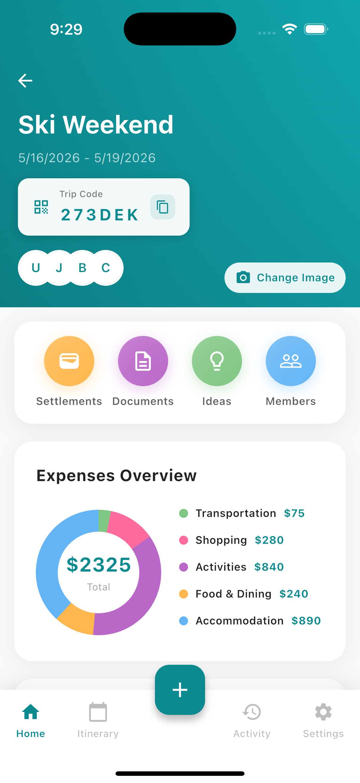 Kounga TripMate App Screen 3